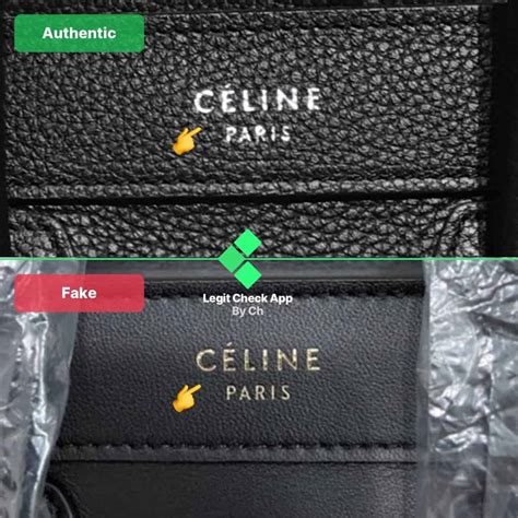 celine mini luggage real vs fake|how to check celine purse.